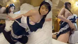 【素人・個人撮影】20歳前の可愛い子にメイド服を着せてご奉仕してもらいました。少し震えていましたが、とても言う事を聞いてくれる良い子です 抜きMAX